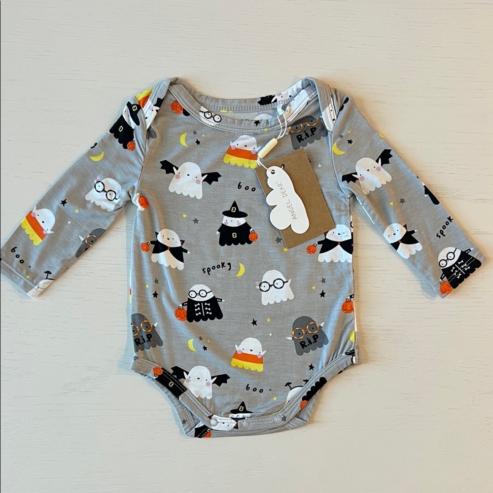 🎃 Angel Dear Halloween Costumed Ghost Bamboo Bodysuit 0-3 months